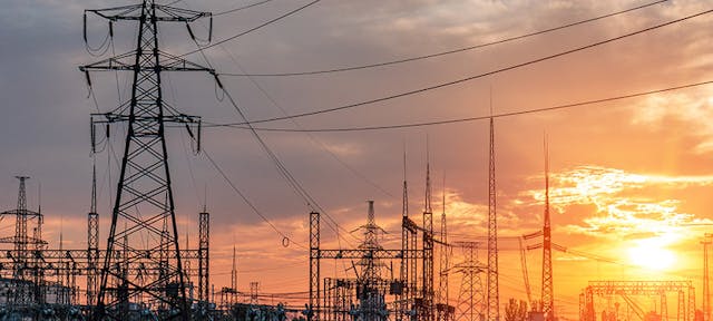 Des lignes électriques haute tension