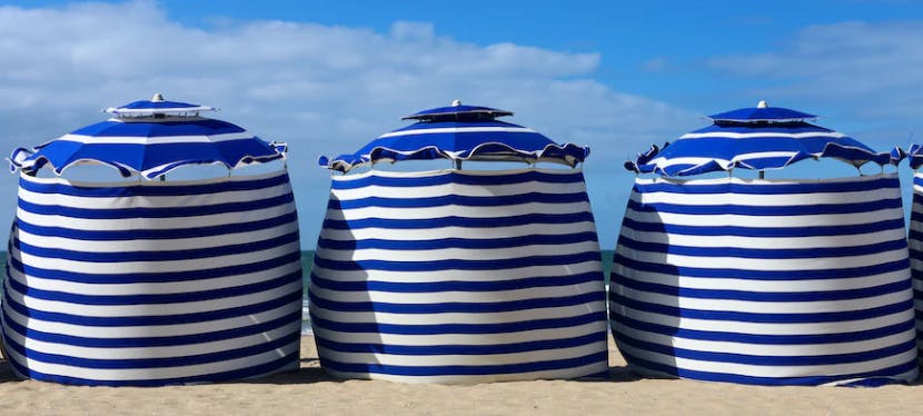 Cabourg en Normandie, une plage accessible en train