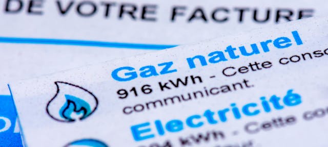Facture d'Engie, fournisseur historique de gaz 