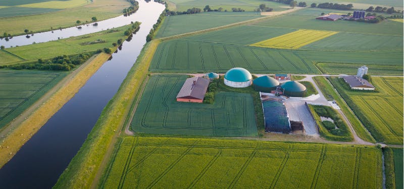 Unité de production de biogaz, un combustible gazeux renouvelable