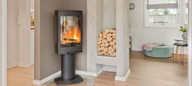 Chauffage d'appoint au bois fonctionnant avec des bûches