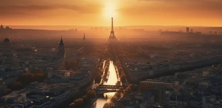 vue aérienne de Paris
