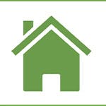 Pictogramme résidentiel indique la maison