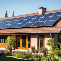 Panneau photovoltaïque sur une maison