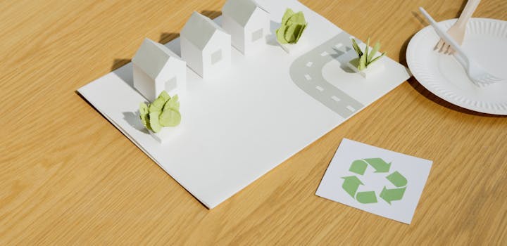 feuilles de papier qui illustrent le recylage
