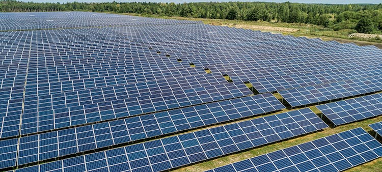 Une ferme solaire 
