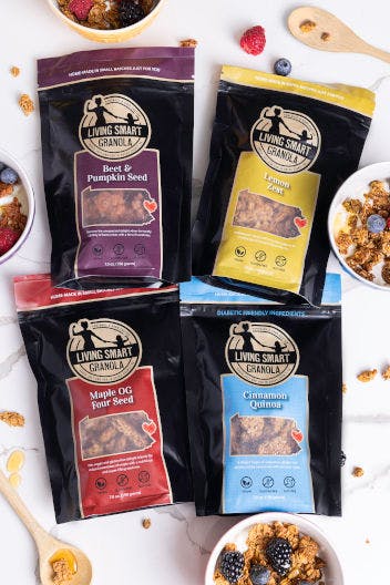 Living Smart Granola Product Line Up