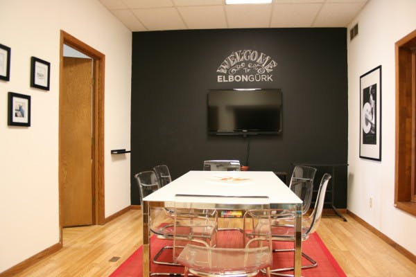 Our room reserved for meetings, presentations, and more formal chatting.