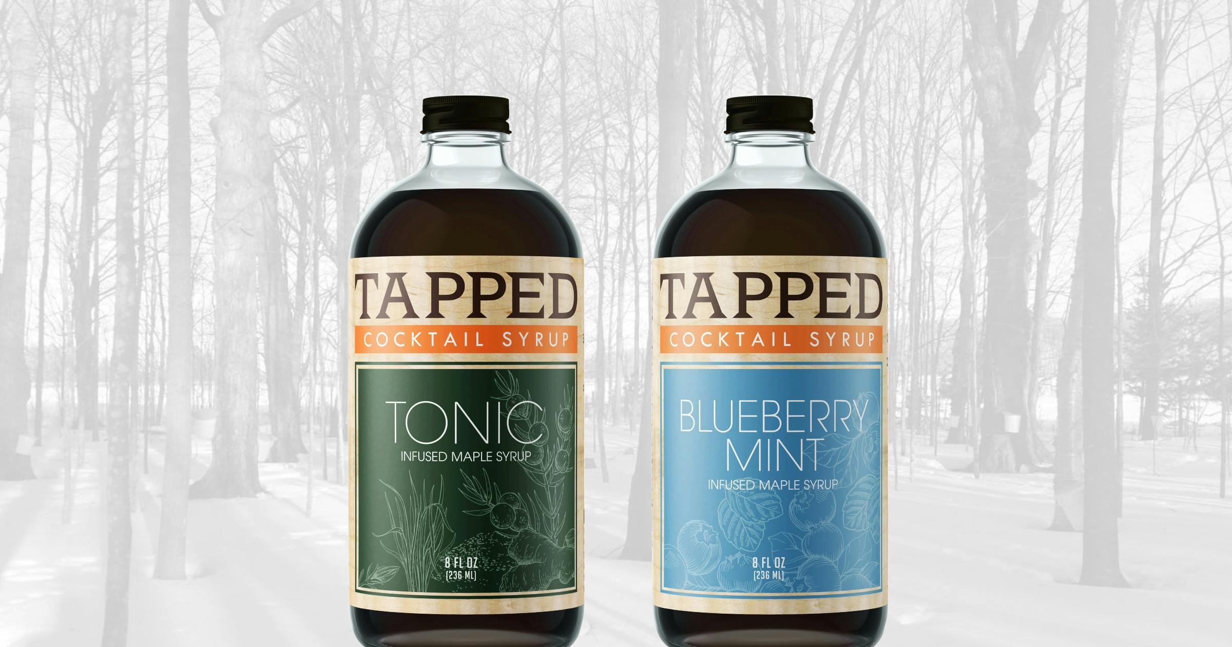 Tapped Maple Syrup's Cocktail Syrup Line Extension