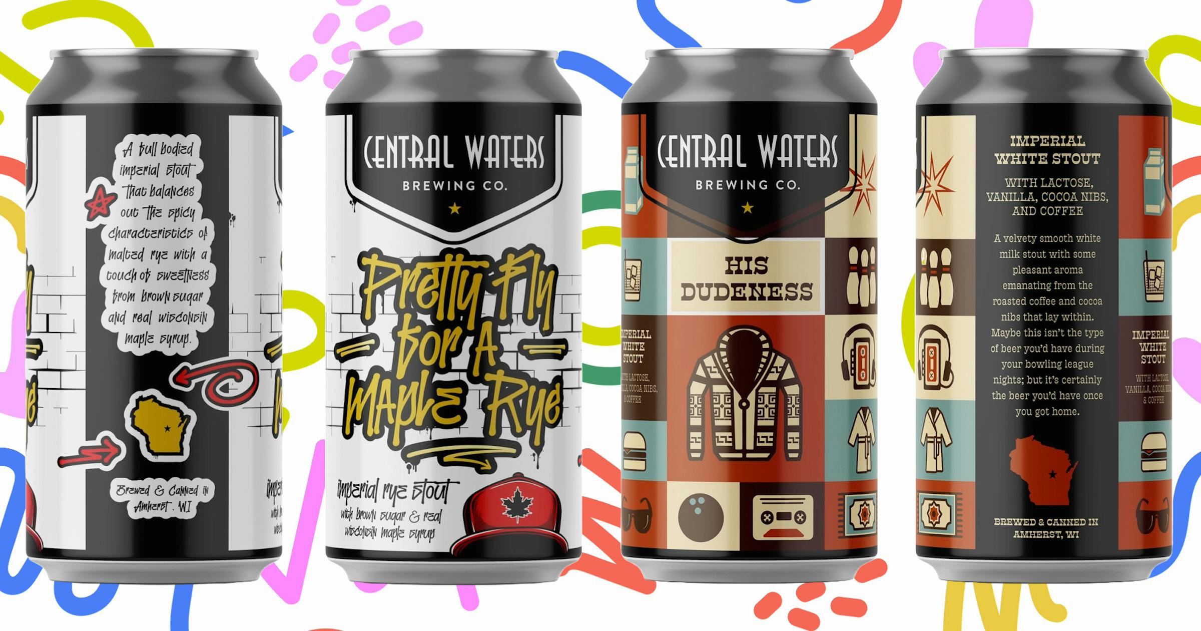 Central Waters 90s Inspired Seasonal Can Designs