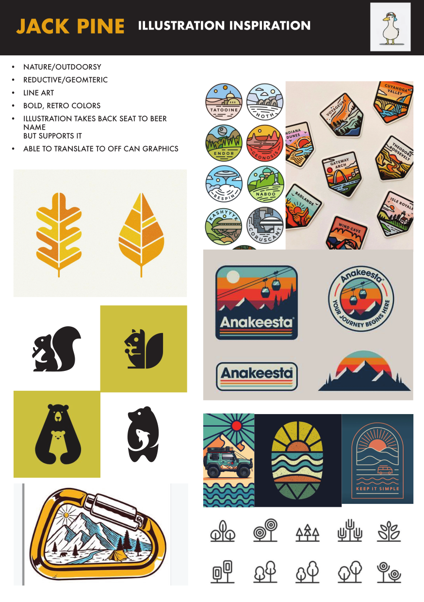 Jack Pine Brewery Mood Board