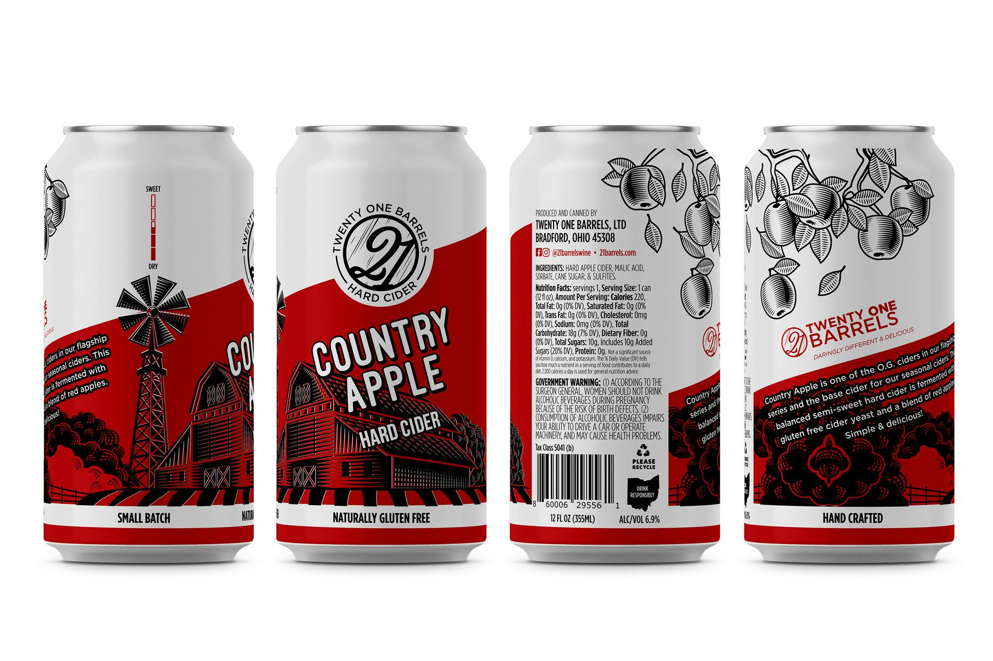 Twenty One Barrels Cider Can