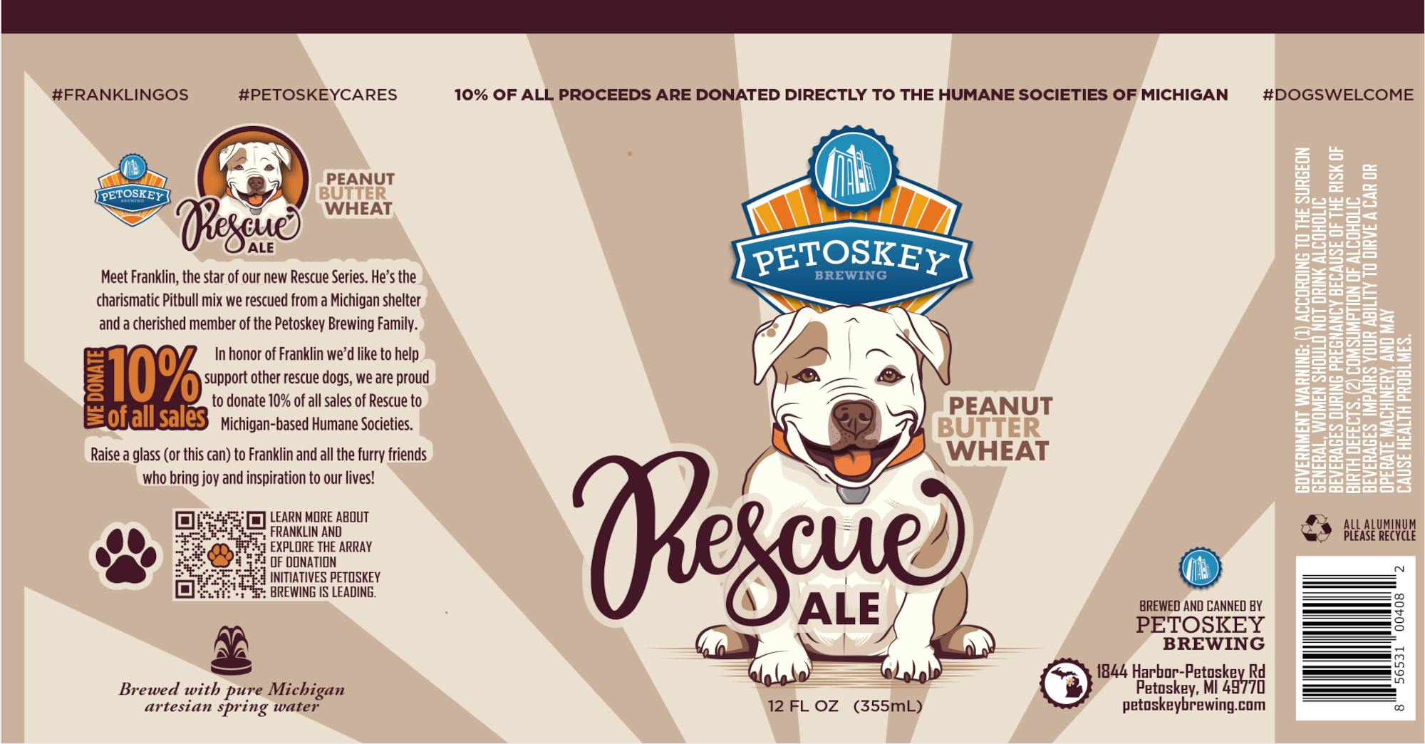 Petoskey Brewing Rescue Ale Label