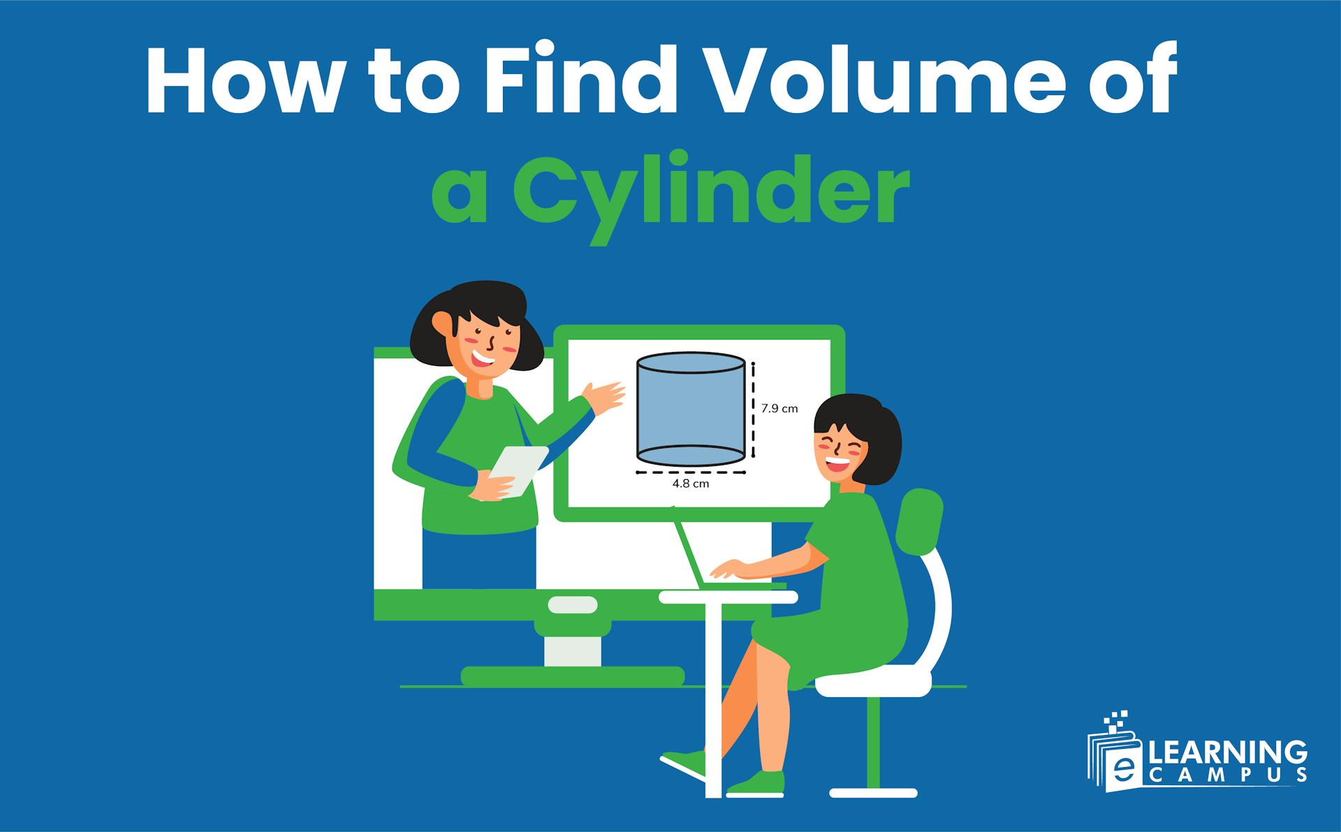  how to find volume of a cylinder