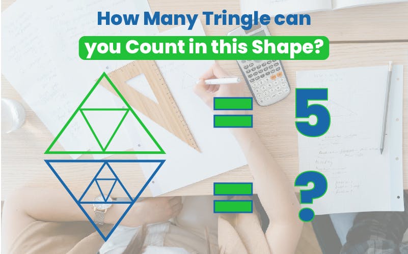 Geometry riddles triangle in given shape
