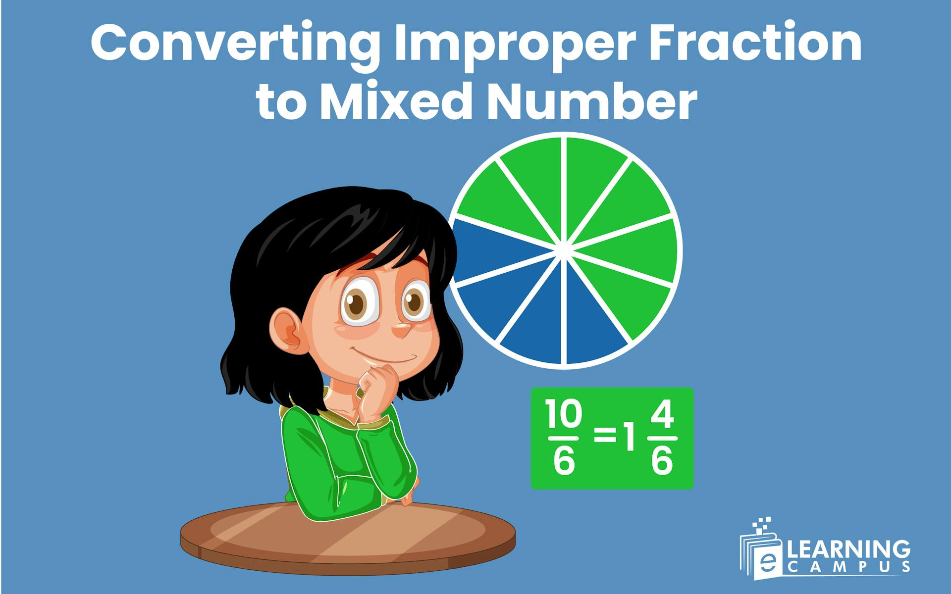 How to convert an improper fraction to mixed number