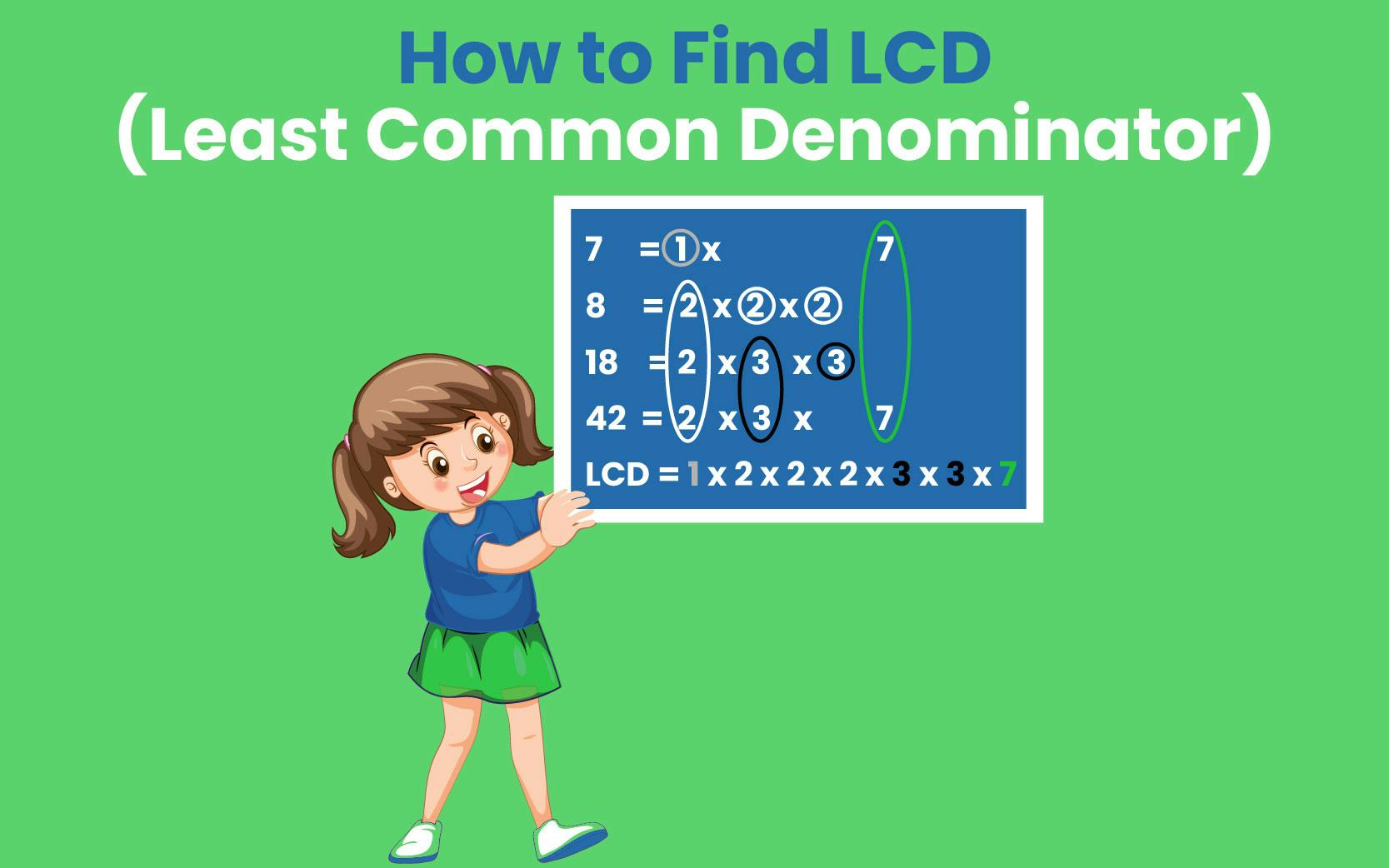 how to find LCD with example