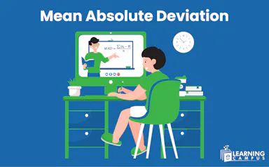 Find means absolute deviation using formula Mad-Worksheet