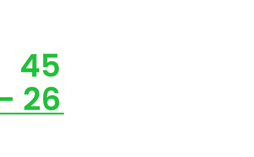 Example of 2 digit subtraction with regrouping