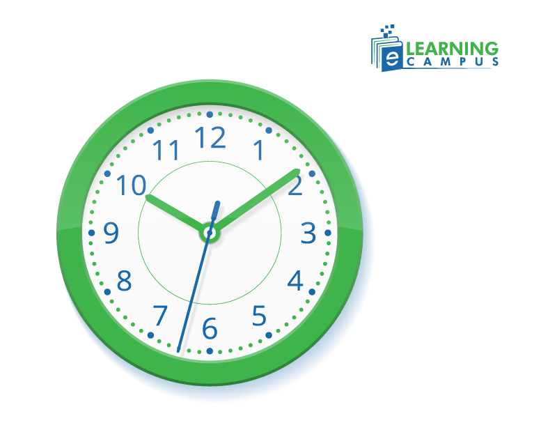 Show time on a clock