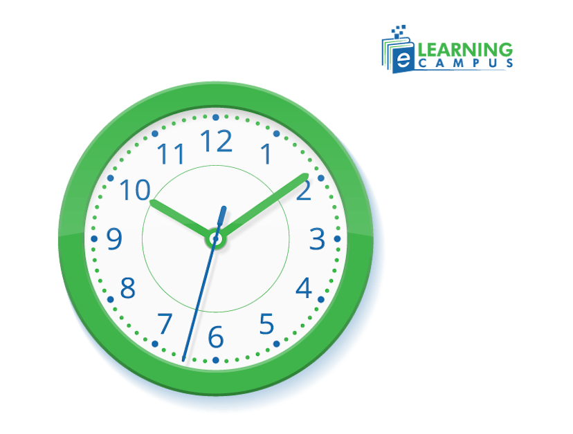 Show time on a clock