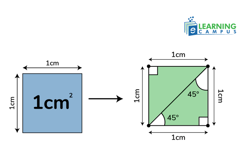 Trigonometric ratio of 45°