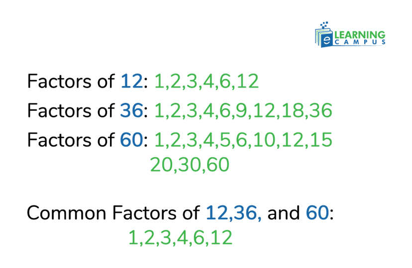 Common Factors of 12