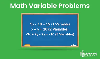 Math Variable Problems with Answers(Practice Problems) Equation
