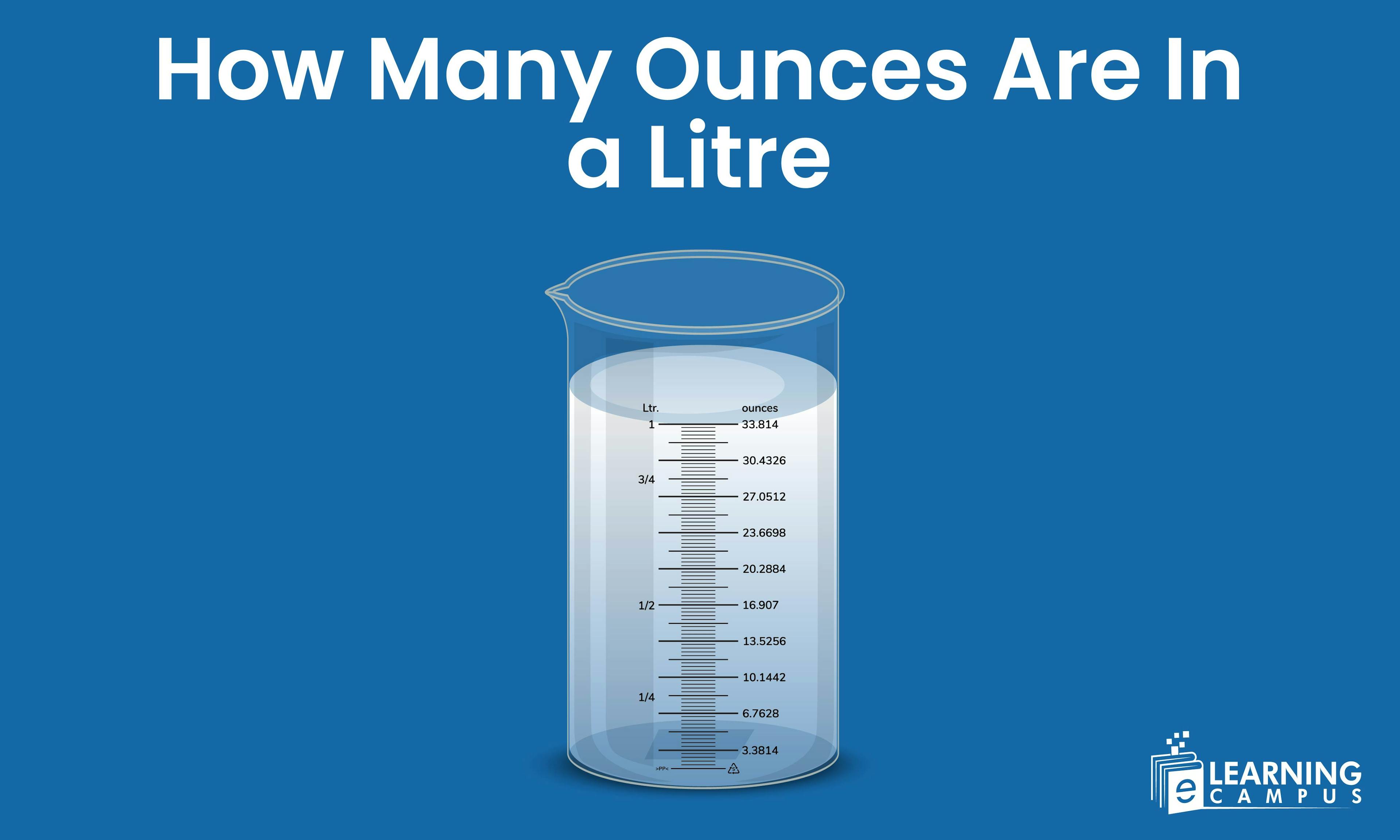  How Many Ounces Are In a Litre
