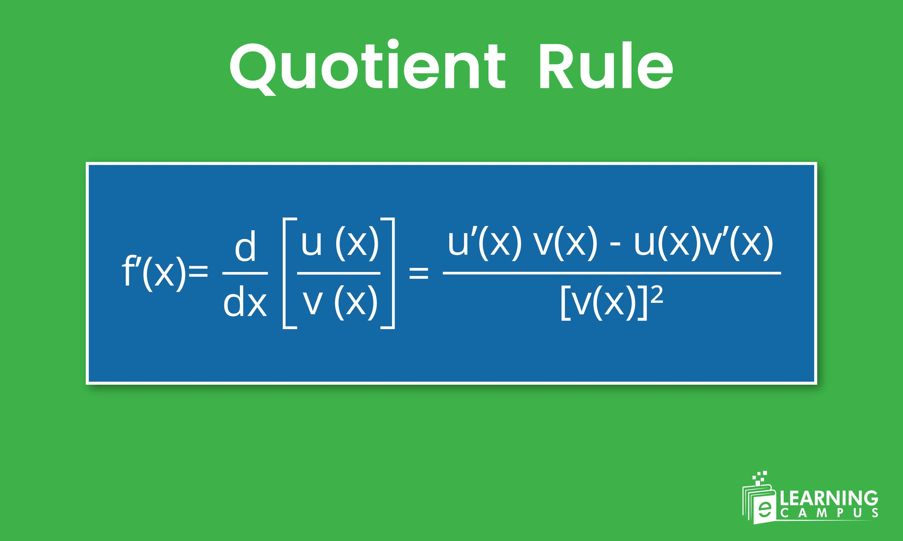 Quotient Rule