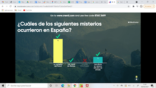 Gráfica de respuestas a la pregunta ¿Cuál de los siguientes misterios ocurrieron en España?