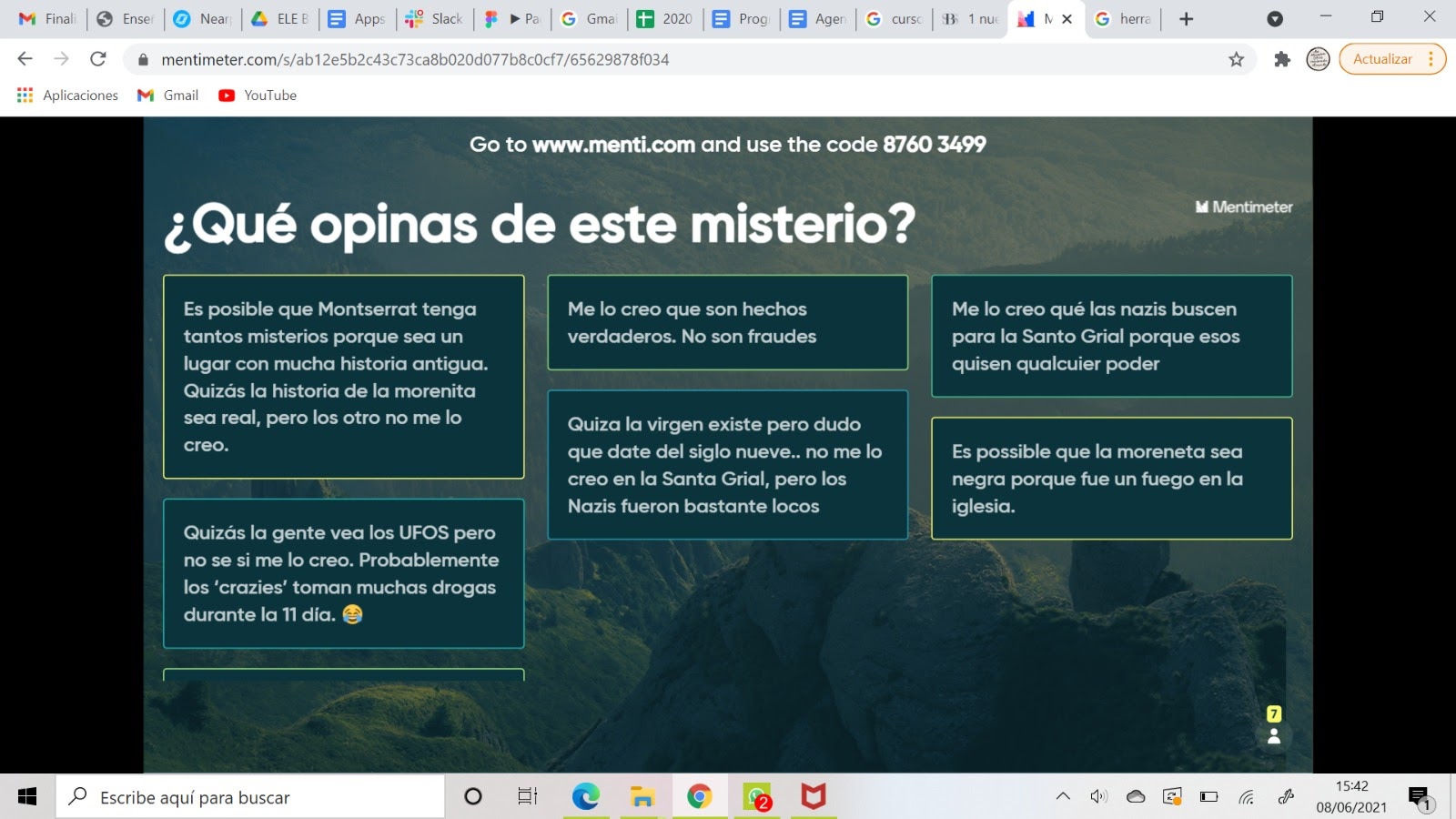 ¿Cual es tu opinión sobre el misterio?