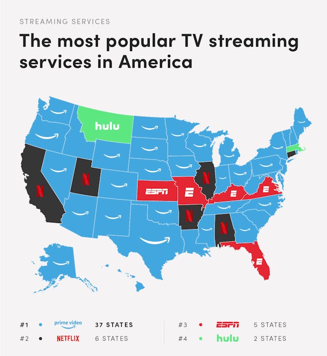 World Map of Most Popular Streaming Service in Every Country Seasia.co