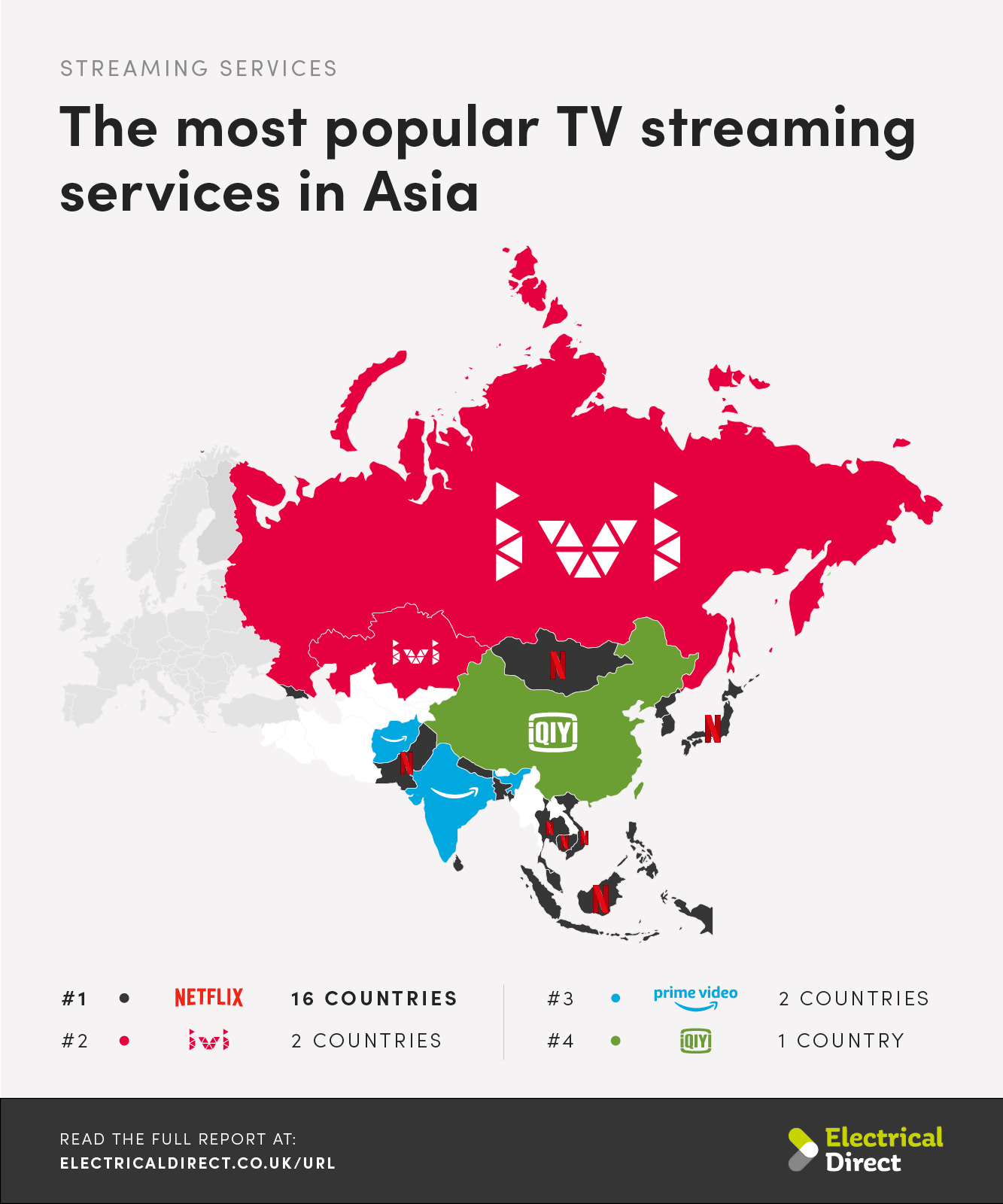 World map reveals every country’s most popular Streaming Service