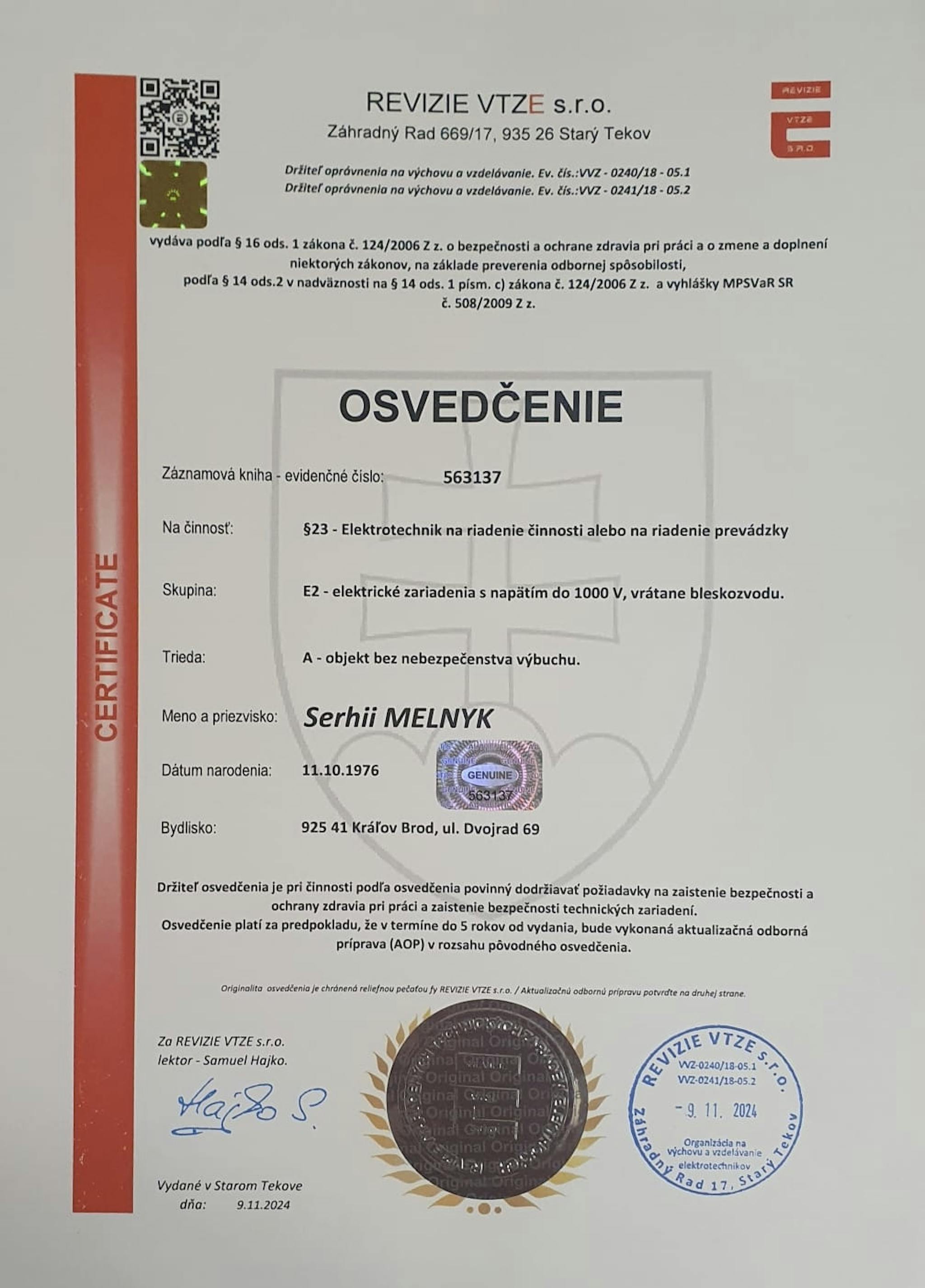 vyhlaska 23 paragraf