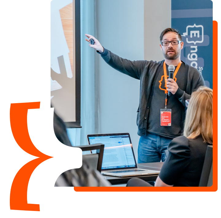 Element451 employee presenting at Engage Summit
