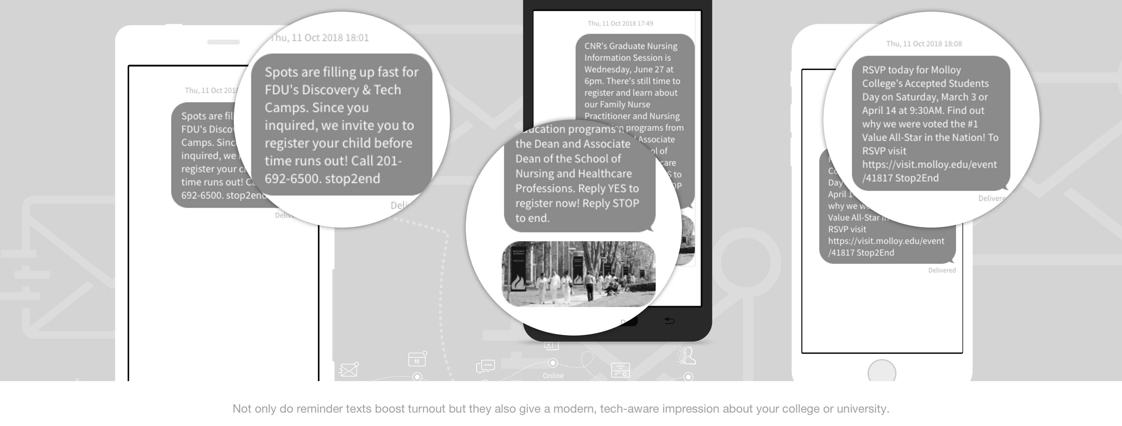 Various SMS messages