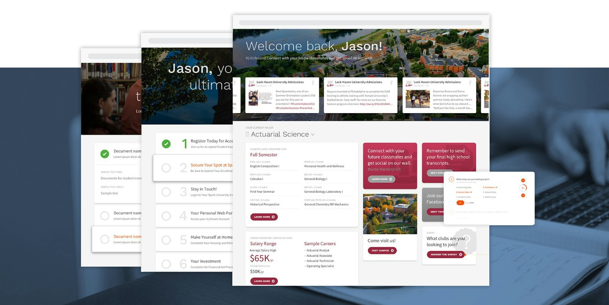 A screenshot of a Criswell College landing page.