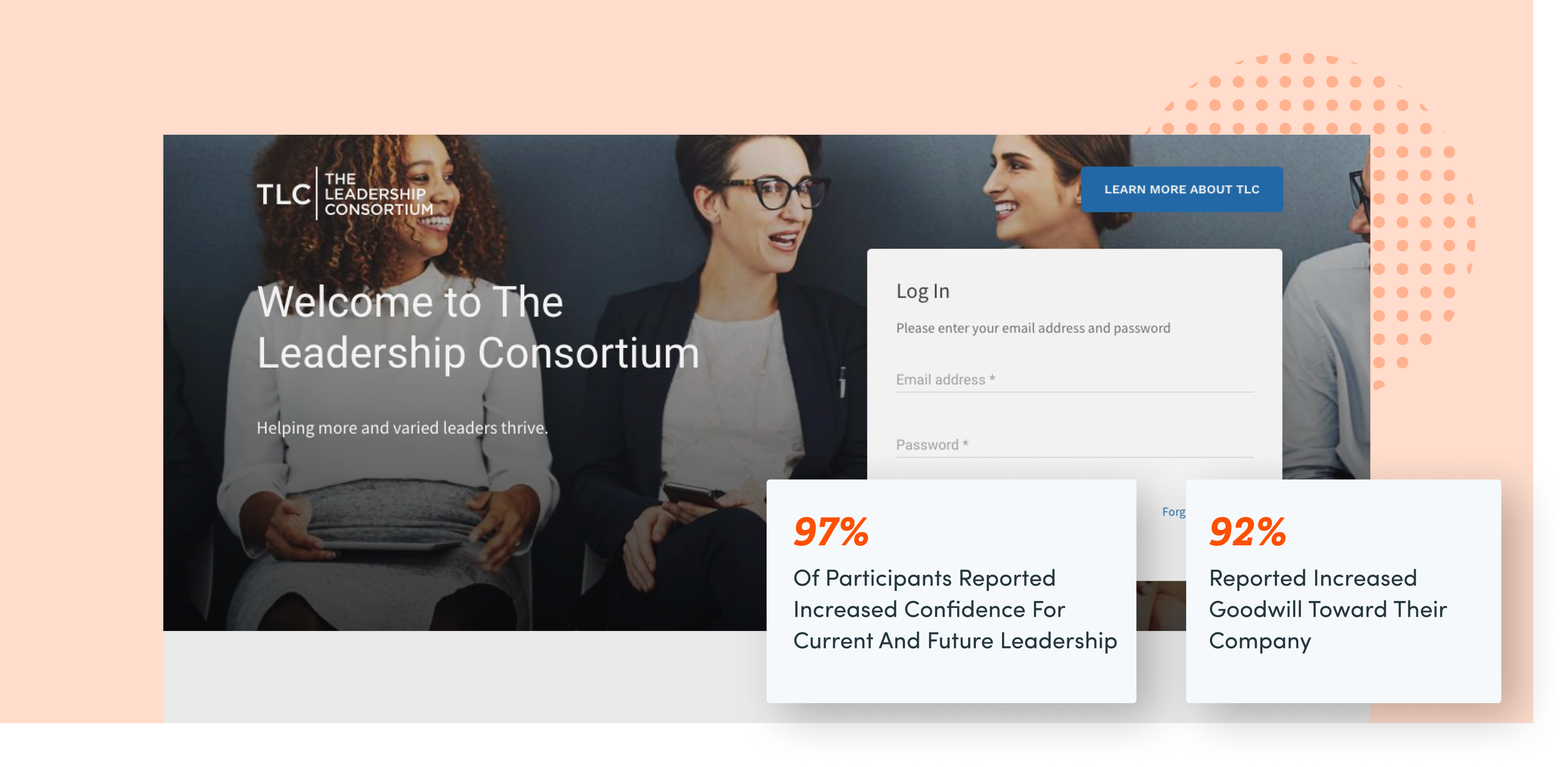 The Leadership Consortium's microsite