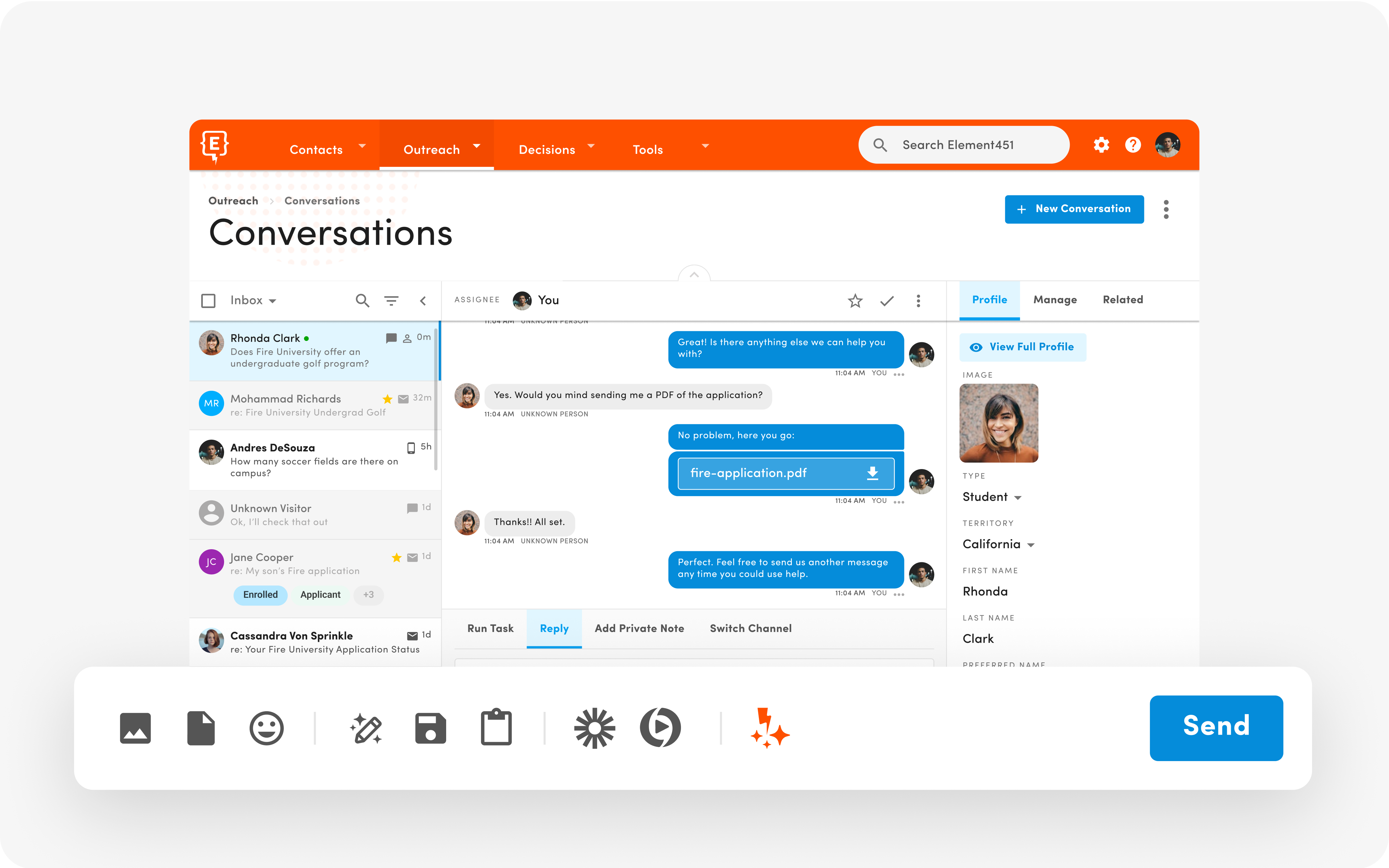 Crm marketing software for public universities element451