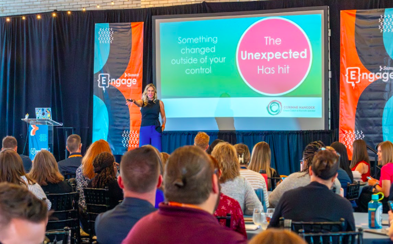 Corinne Hancock presenting Chaos Advantage at Engage Summit 2023