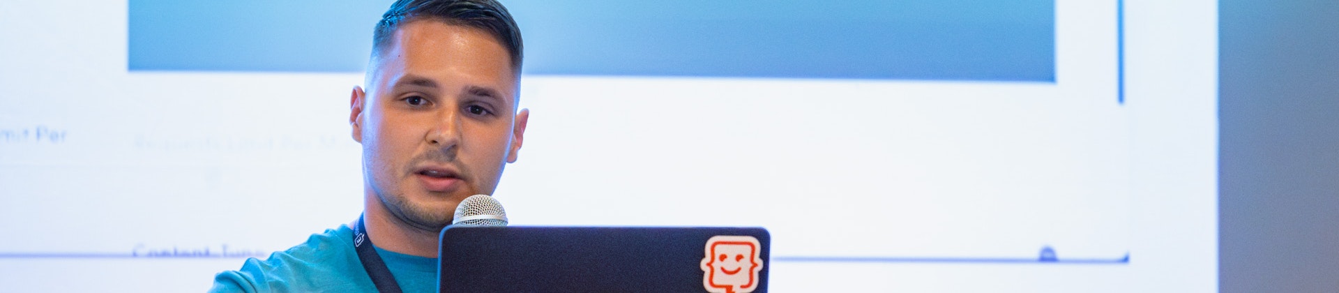 Chief Technology Officer Petar Djordjevic speaking at Engage Summit