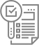 A logo with a checklist of to-dos.