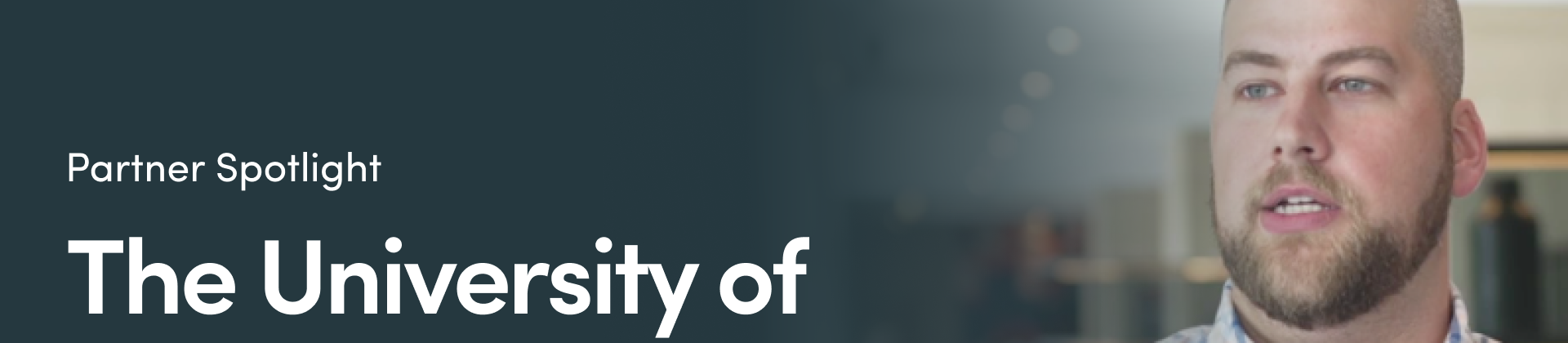 Image of Tyler Cox from UT Southern. Title: Partner Spotlight - The University of Tennessee Southern and the Element451 logo