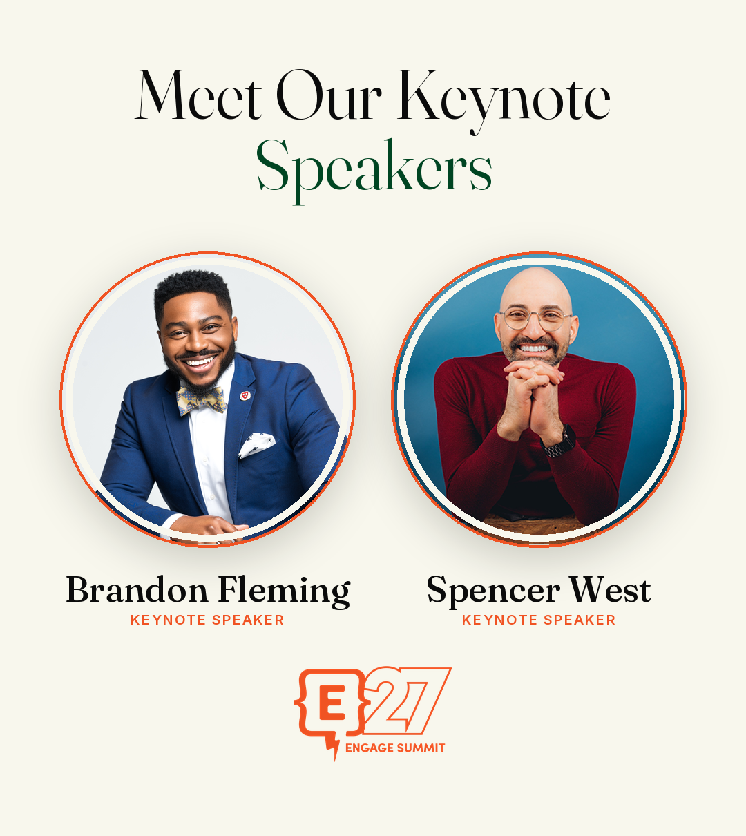 Engage Keynote Speakers, Brandon Fleming and Spencer West