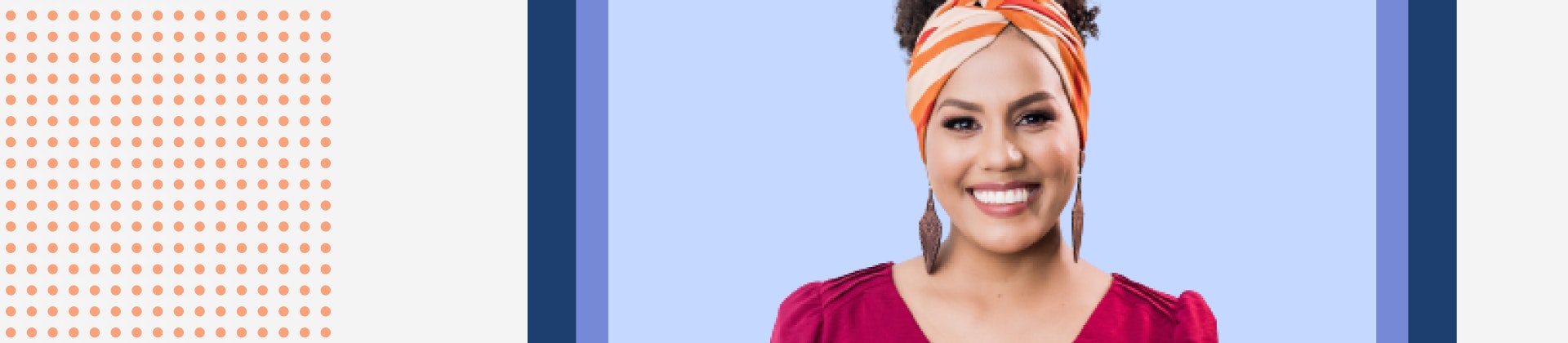 Female inside a screen.