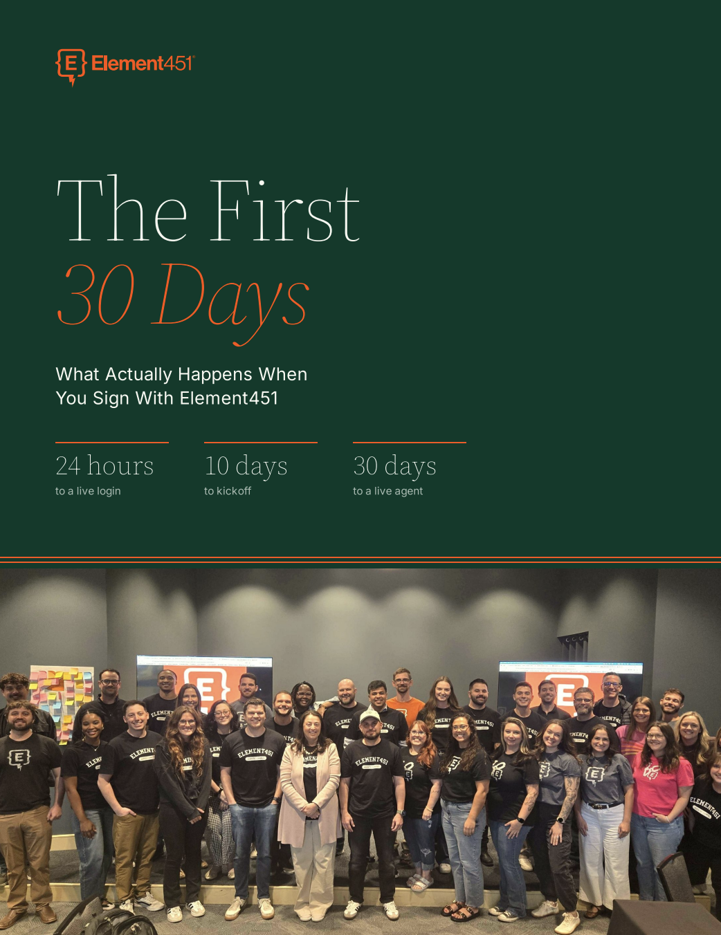 Cover of our guide "The First 30 Days"
