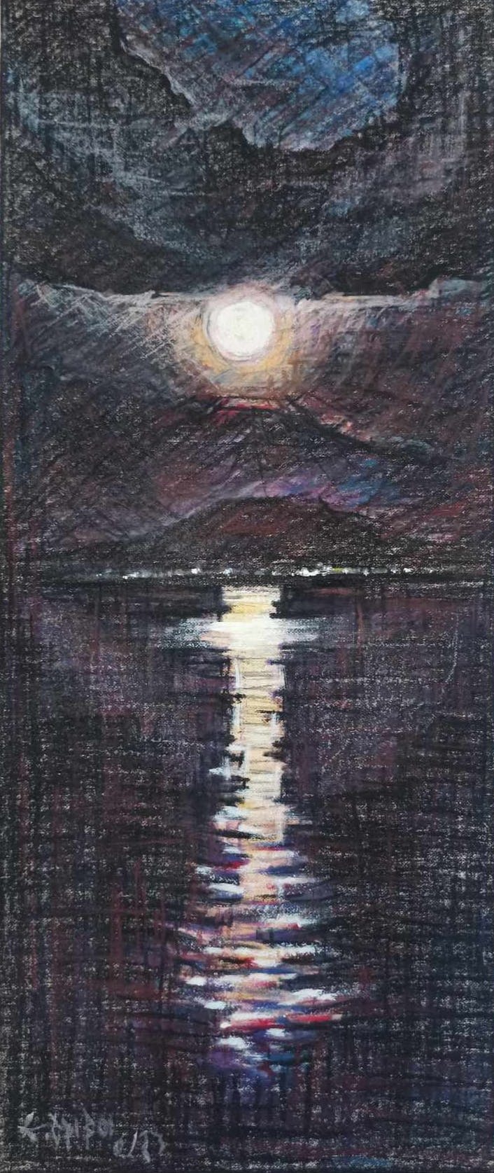 Elena Griva's painting – Stollen moon of 2023