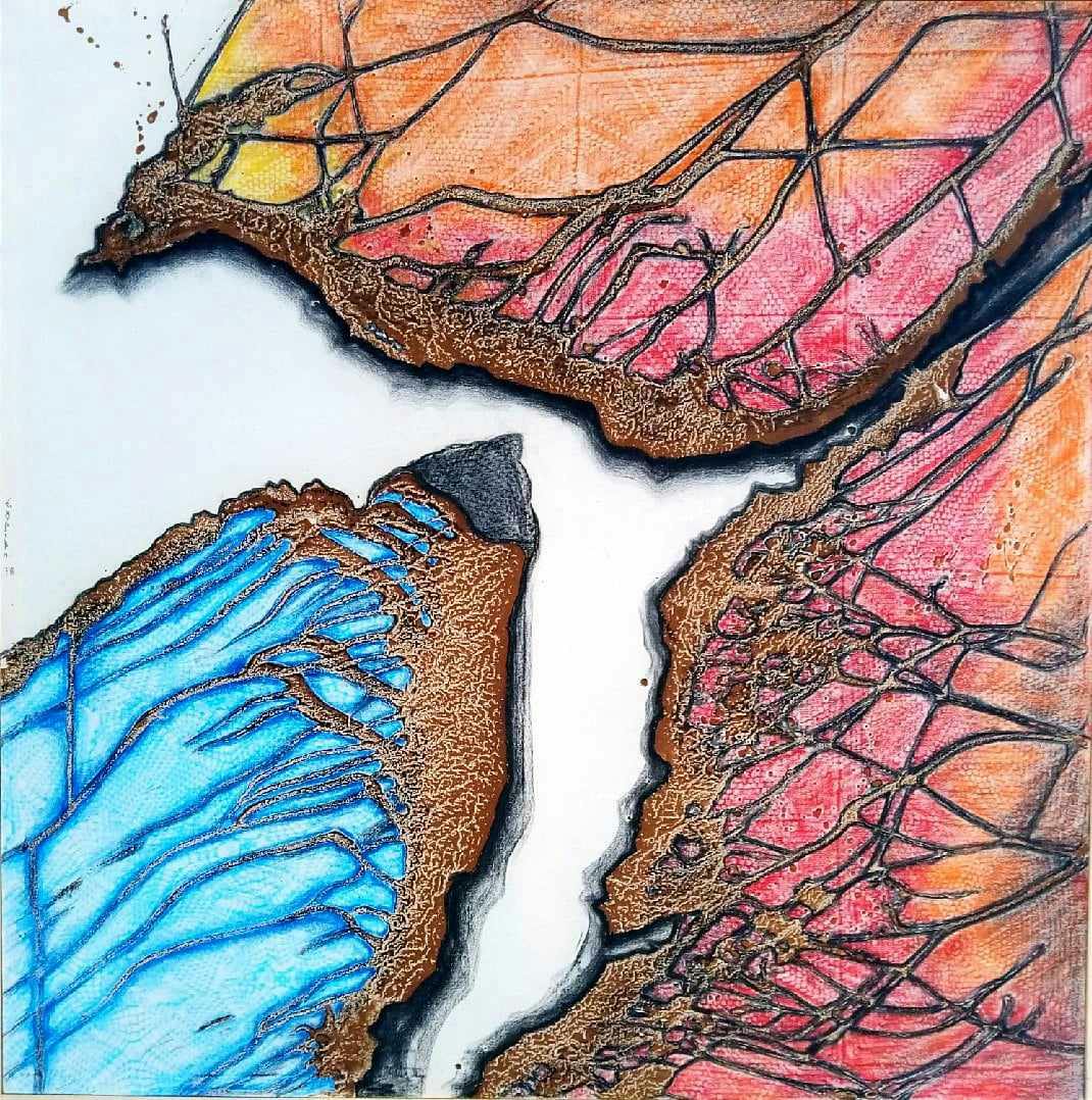Elena Griva's painting – Metamorphosis
