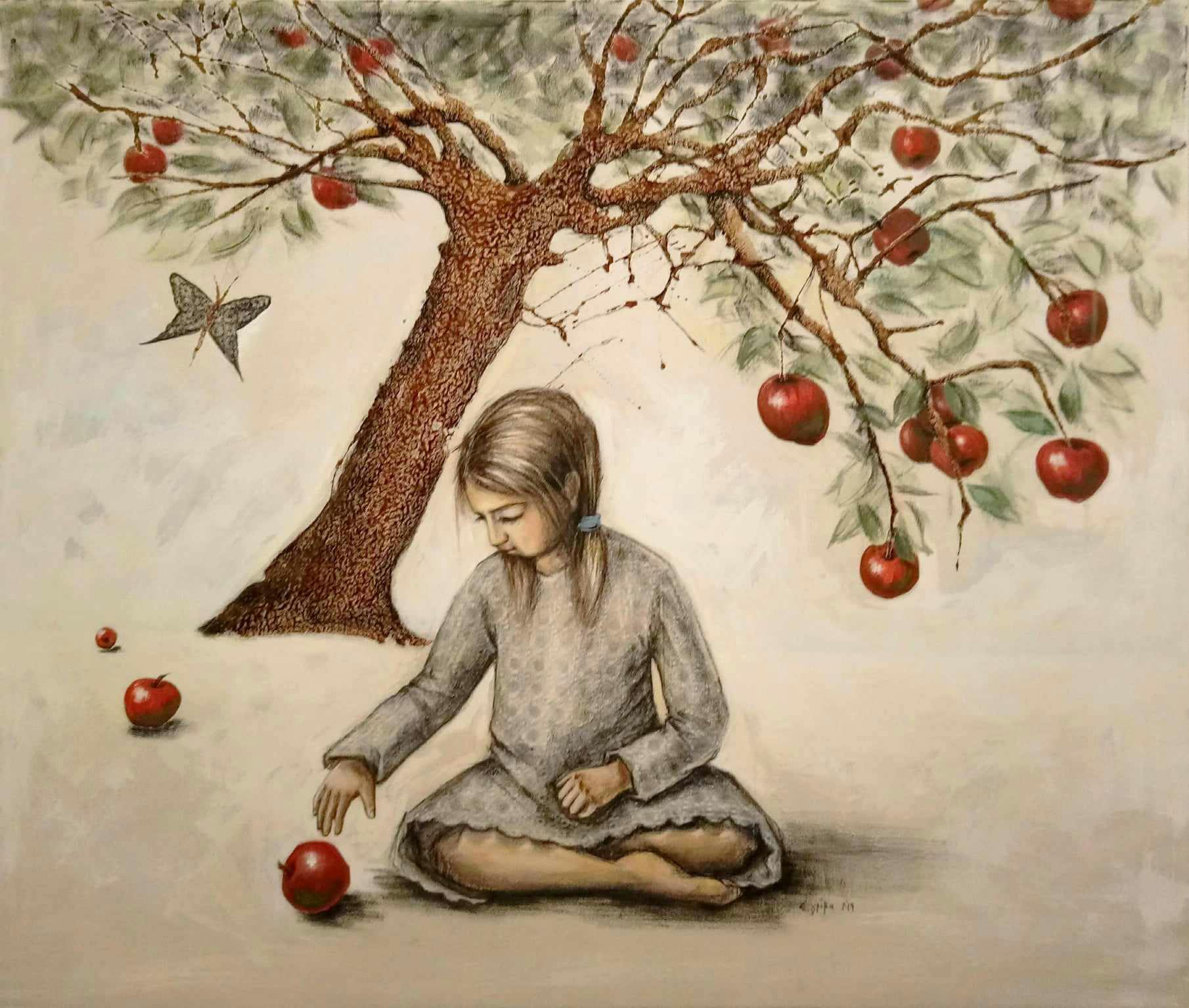 Elena Griva's painting – Decision